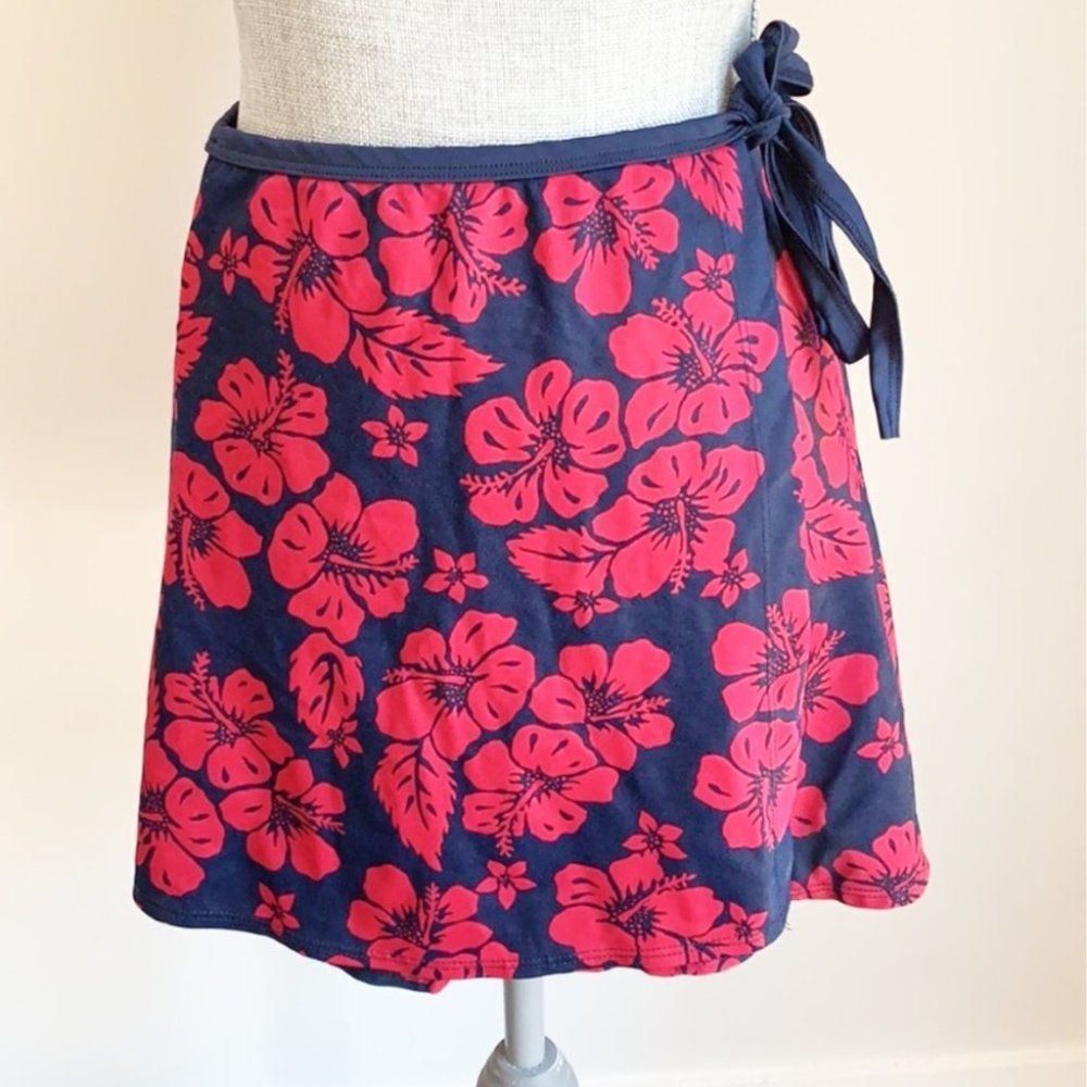 Vintage le chateau floral swim skirt sarong